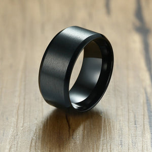 Plain White Steel Ring