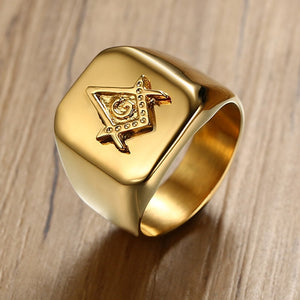 Masonic Compass Ring